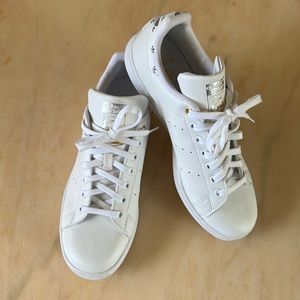 Adidas white gold Stan smith new primegreen white sneakers